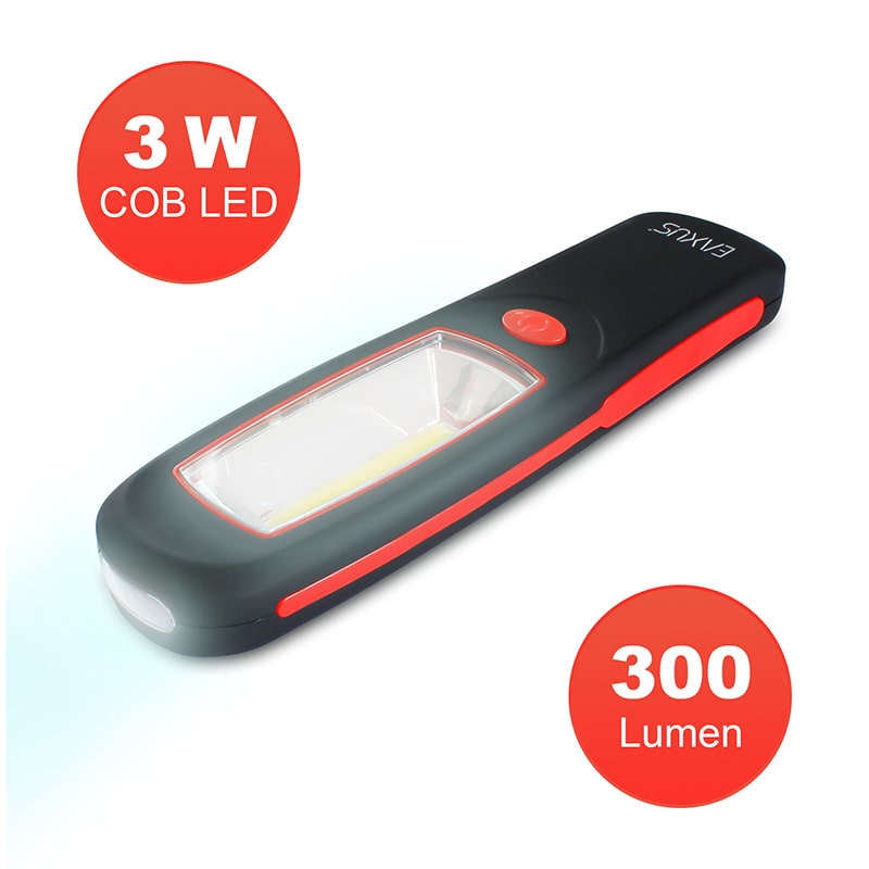 COB LED Arbeitslampe Craftslight, ultrahell, magnetisch mit 360° Haken, Eaxus