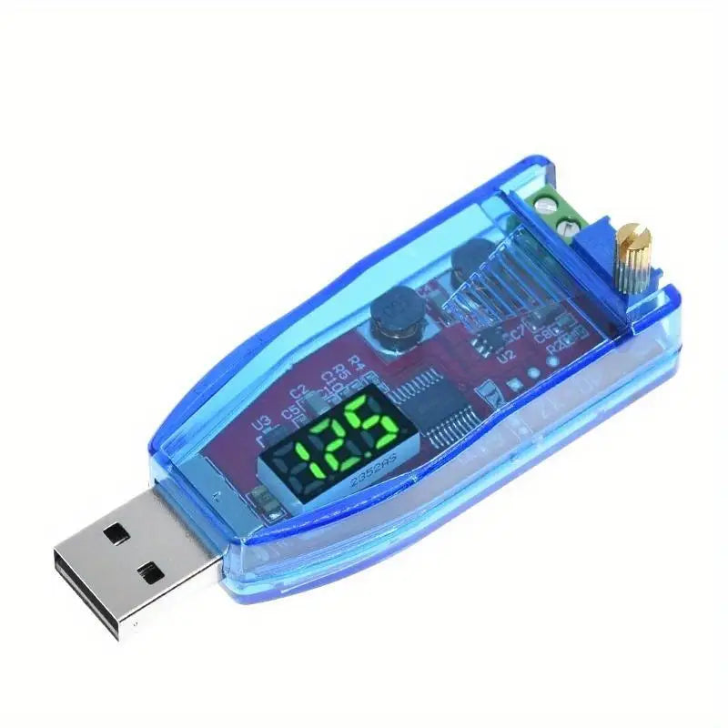 USB Spannungsregler 5V auf 1–24V mit Potentiometer