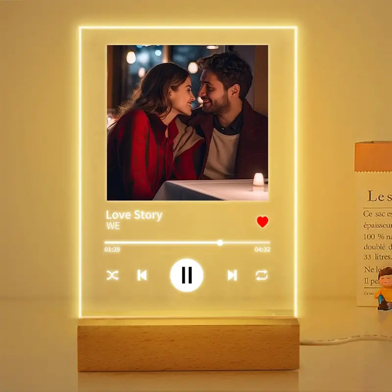 Einzigartiges Personalisiertes Foto-LED-Licht im Youtube Style