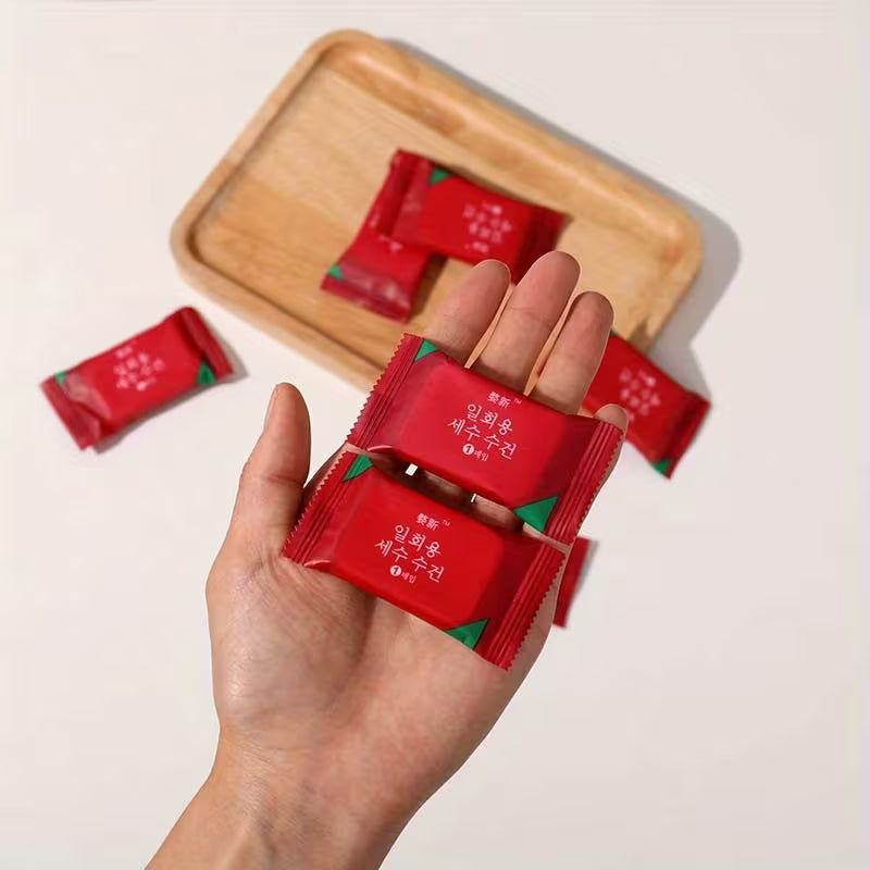 Komprimiertes Handtuch/Gesichtstuch, Einzeln Verpackt, 20x20 cm