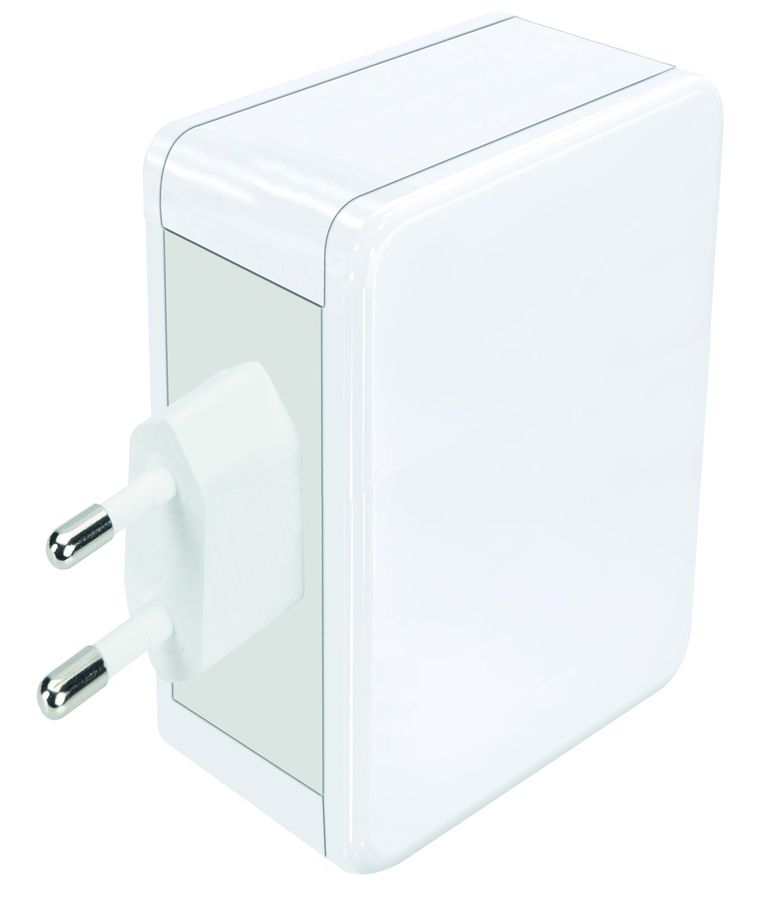 USB Schnellladeadapter 2x USB-C PD 2x USB-A 65W weiss