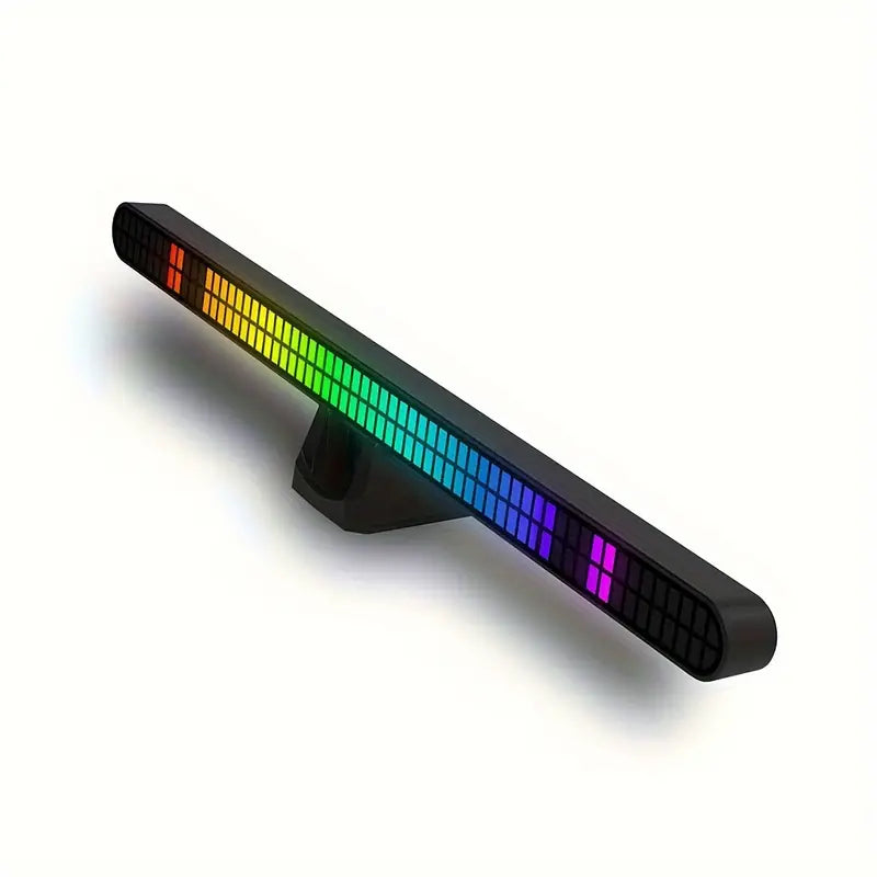 64-Bit-RGB Sprachgesteuerte LED Pegelanzeige mit USB-C/Akku