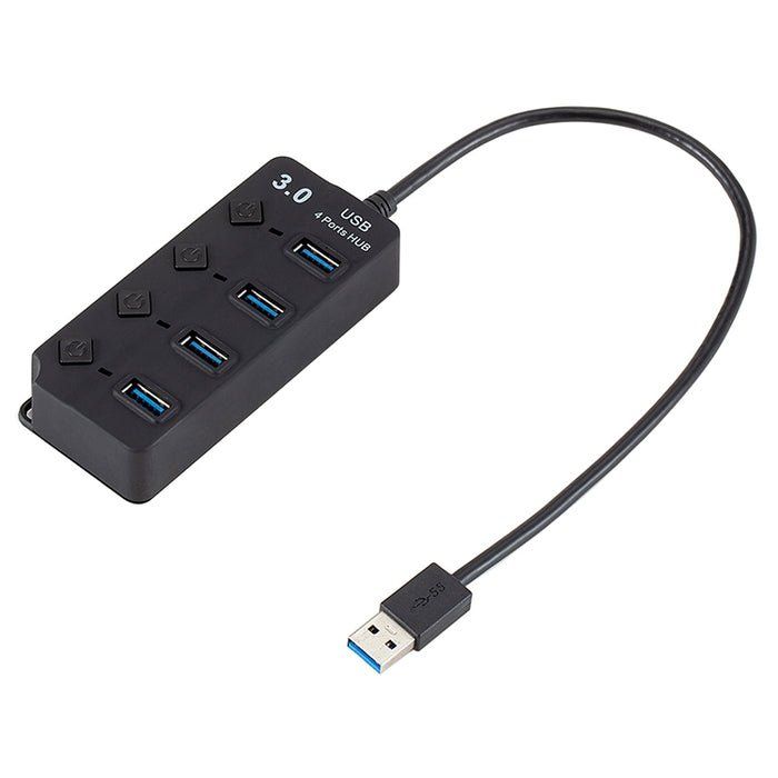 4 Ports USB 3.0 Hi Speed Multi Hub Erweiterung mit Switch