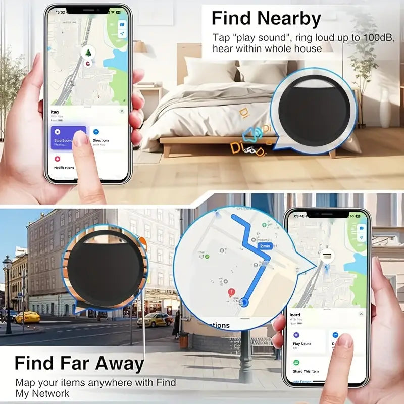 4er-Set Kabelloser Smart Tracker Mini Tag, für IOS für Apple Find My APP