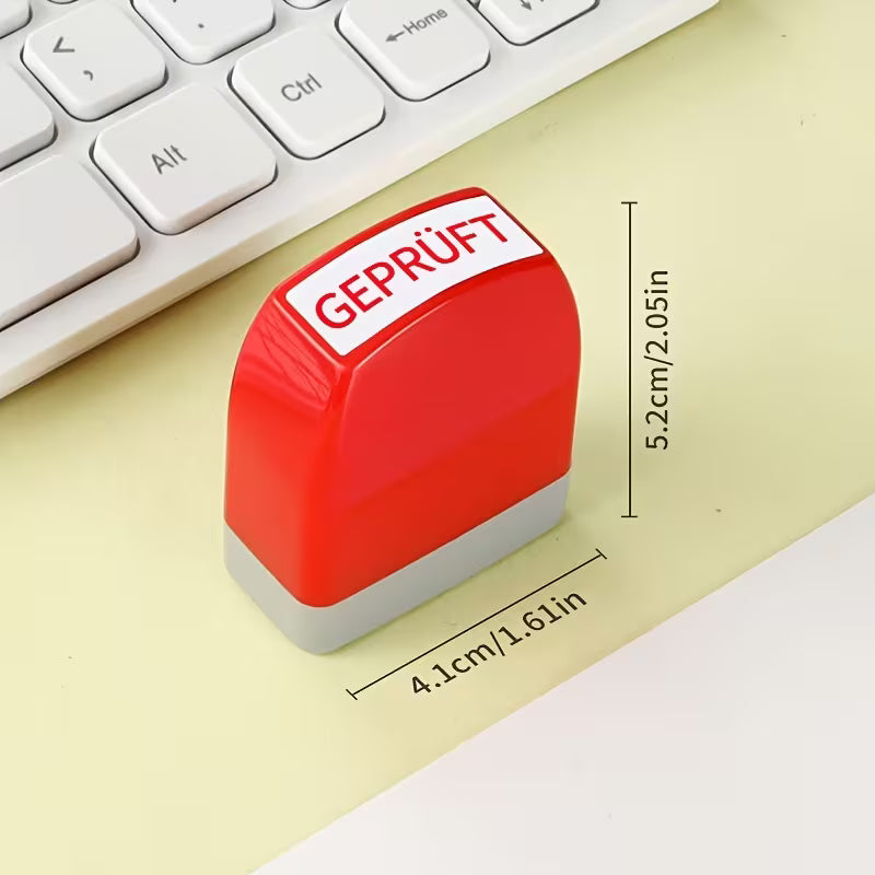 Büro-Stempel - Auswahl von Geprüft/Gescannt/Genehmigt/Bezahlt/Kopie