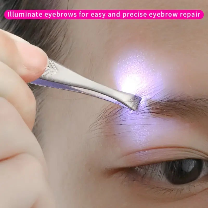 Tweezer Mit LED-Licht, Augenbrauen-Haarentfernungswerkzeug