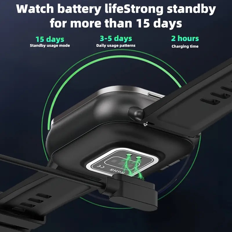 Multifunktionale Smart-Sportuhr mit eingebauten Bluetooth Ohrhörer D8