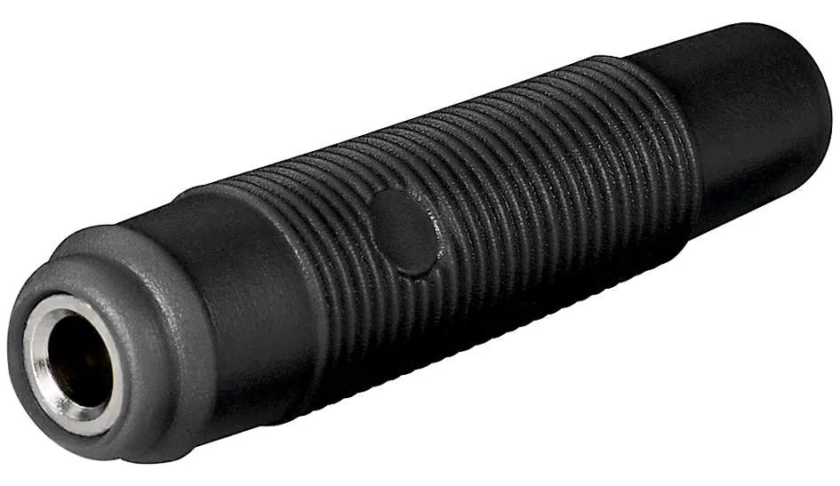 Bananenkupplung, 4 mm, trittfest, schwarz