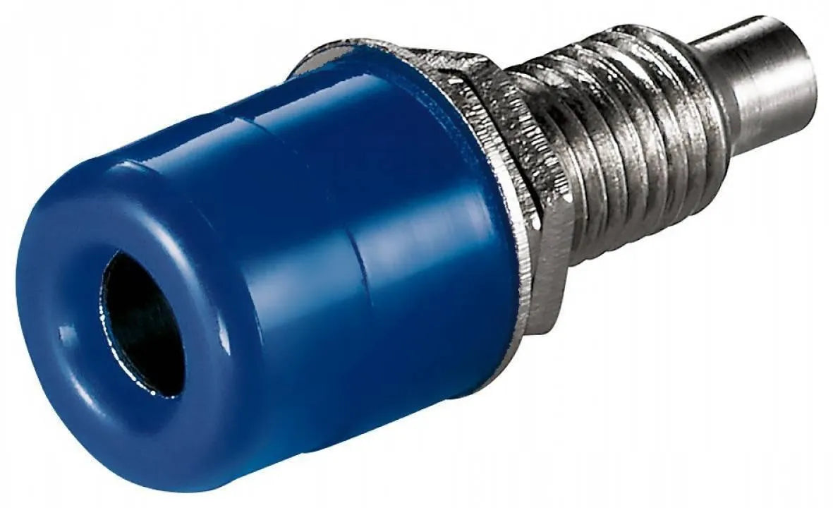 Bananeneinbaubuchse, 4 mm, blau