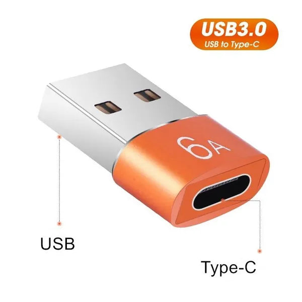 6A USB 3.0 zu Typ-C OTG Adapter USB-C Buchse zu USB Stecker Konverter