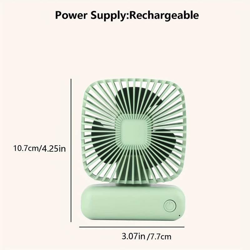 Elektrischer Tischventilator, USB-Aufladung, leicht & tragbar, für das Heimbüro