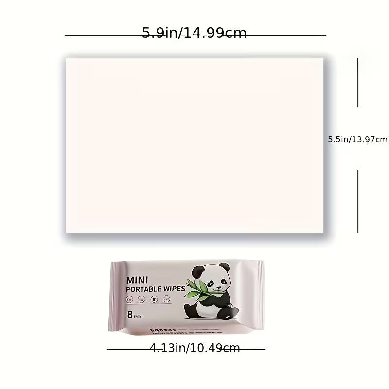 Mini Feuchttücher, alkoholfreie Einwegfeuchtservietten für Damen Herren