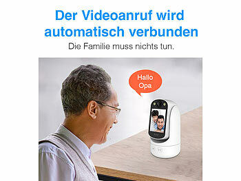 7links 2er-Set 2in1-WLAN-Überwachungskamera & Video-Telefon, Pan-Tilt Elektroniktrade Switzerland
