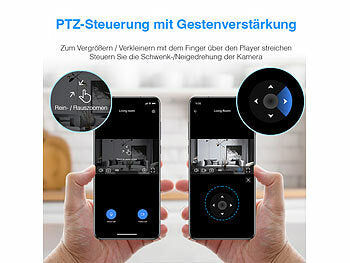 7links 2er-Set 2in1-WLAN-Überwachungskamera & Video-Telefon, Pan-Tilt Elektroniktrade Switzerland