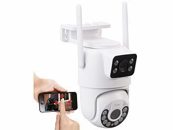 7links Dual-Objektiv-IP-Außen-Kamera, 2x 2K, 3MP, Pan-Tilt, 360°, WLAN, IP54 Elektroniktrade Switzerland