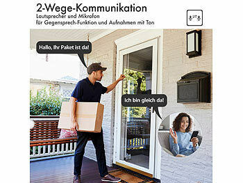 7links Pan-Tilt-Outdoorkamera mit 2K-Auflösung, 4 MP, Dualband-WLAN, Sirene Elektroniktrade Switzerland