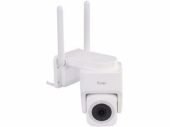 7links Pan-Tilt-Outdoorkamera mit 2K-Auflösung, 4 MP, Dualband-WLAN, Sirene Elektroniktrade Switzerland