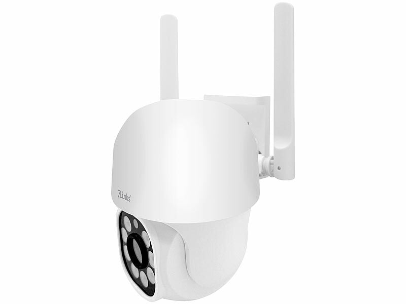 7links WLAN-Pan-Tilt-Outdoorkamera, 2K, Tonerkennung, Farb-Nachtsicht, Sirene elektroniktrade Switzerland