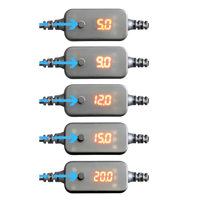 USB-C zu DC 5521 PD Kabel mit 34 Adaptern, 5-20V einstellbar für viele Geräte