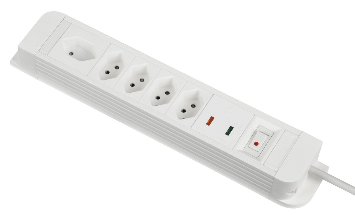 PRINCIPIO+ Anti-Lightning - Anti-Lightning, 5x T13, 1.5m Kabel H05VV-F 3G1mm2 T12 Stecker, Kinderschutz