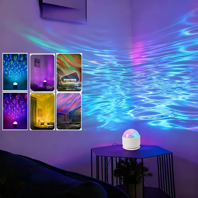16 Farben 2-in-1 Dynamische Projektionsleuchte über USB mit Fernbedienung