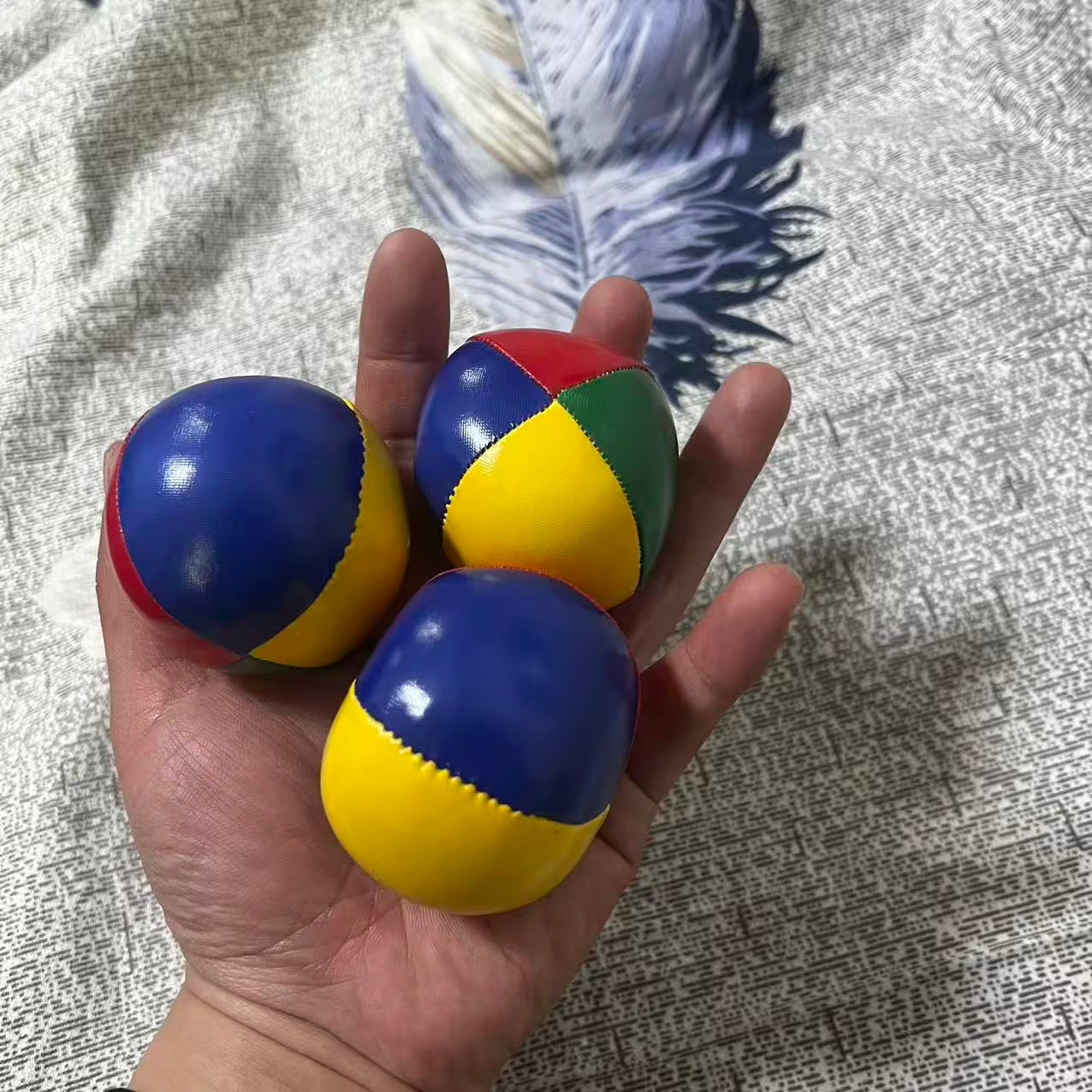 Jonglierball-Set – Leuchtend farbige Akrobatikbälle 3er Set