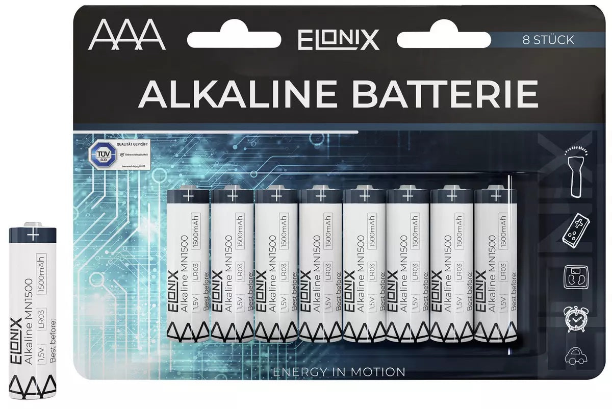 Batterie Alkaline LR6 AA oder AAA 8er Packung