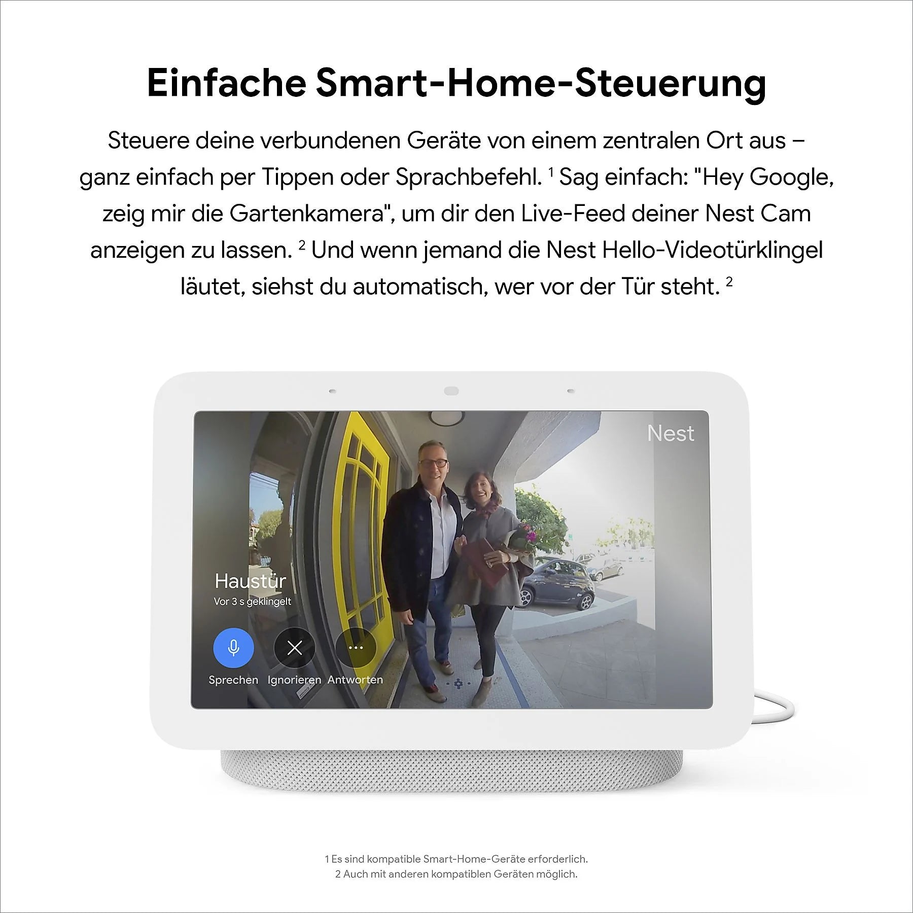 Google Nest Hub (2 Gen.) Der Google Assistant mit Top Lautsprecher