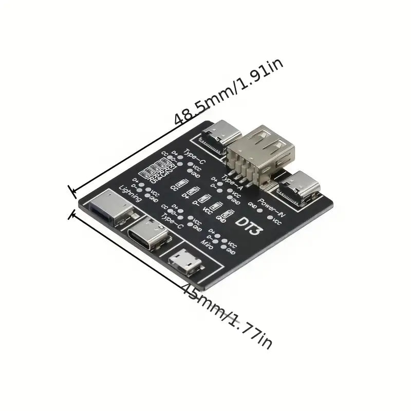 DT3 Datenkabel-Erkennungsplatine USB-Kabeltester Für IOS Android Typ-C