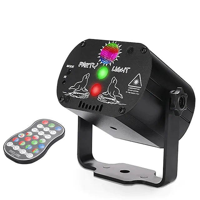 2 In 1 Laser + Aurora Licht 60 Muster 5D Laser Bühnenlicht