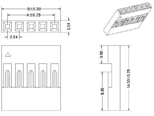 Dupont Gehäuse 1x3 Pin