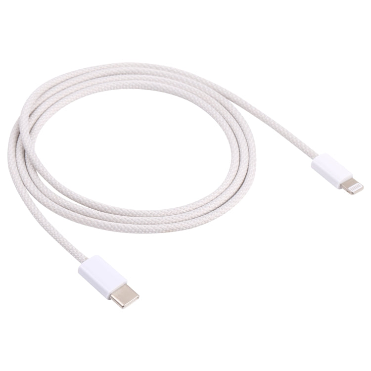 20W PD USB-C / Typ-C bis 8 Pin-Datenkabel, Kabellänge: 1m (weiß)