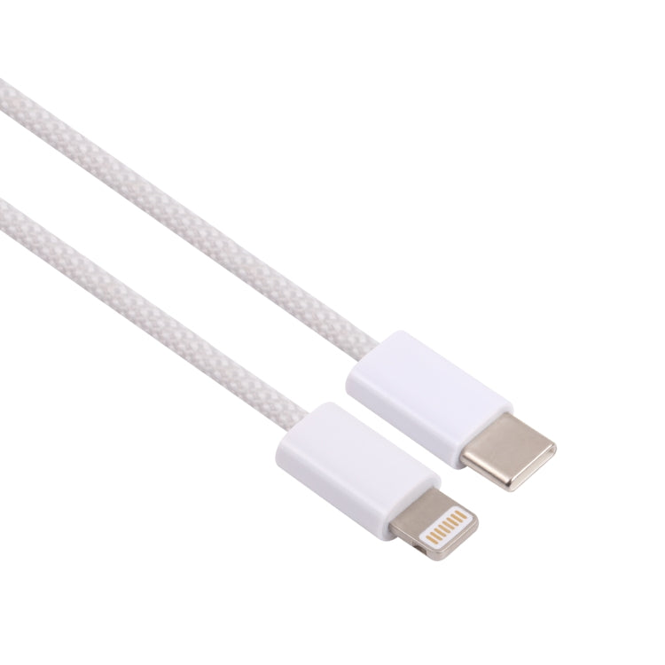 20W PD USB-C / Typ-C bis 8 Pin-Datenkabel, Kabellänge: 1m (weiß)