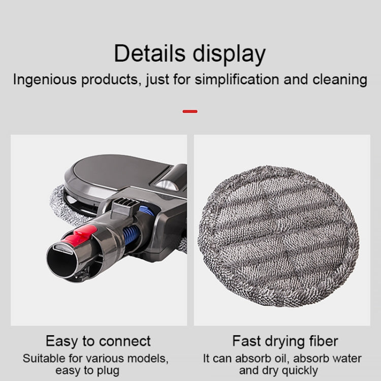 X001 Staubsauger Elektrischer Mopp-Reinigungskopf mit Wassertank, For Dyson V7 -V11 Grey, For Dyson V6