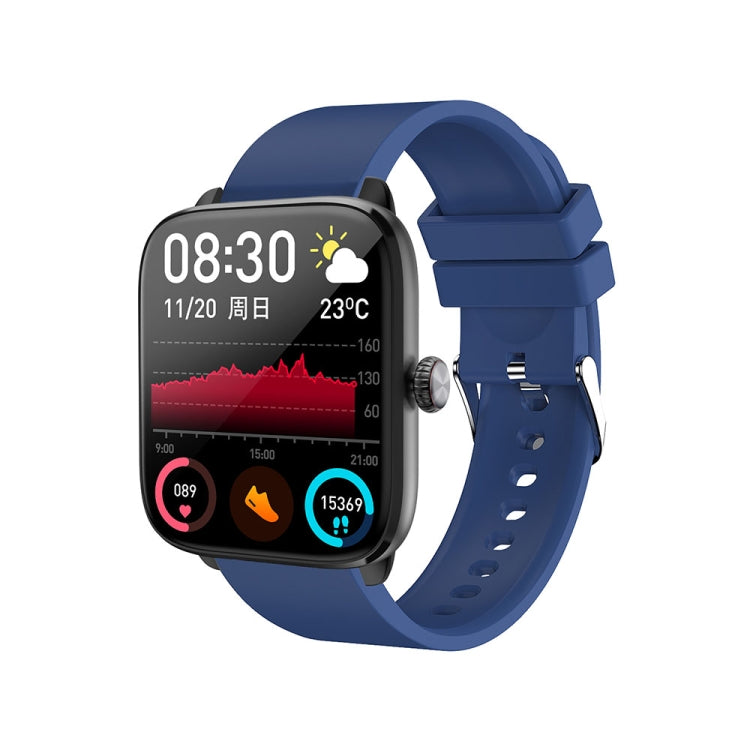 T20 1,96 Zoll IP67 wasserdichte Silikonband-Smartwatch, unterstützt Dual-Mode-Bluetooth-Anruf-/Herzfrequenzüberwachung