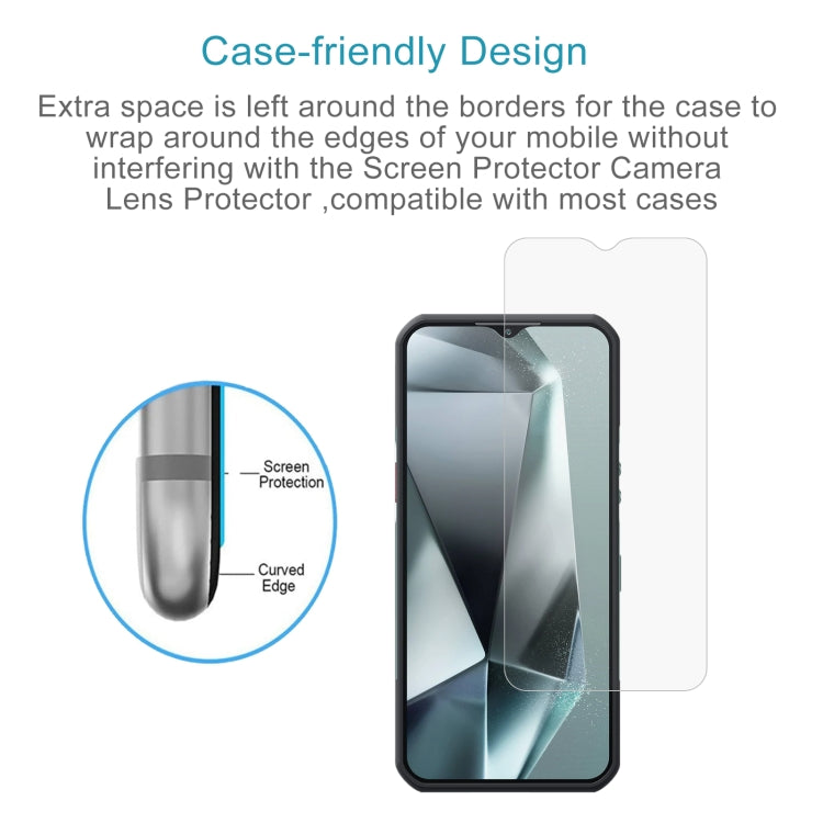 Für OUKITEL WP35 1 Stück 0,26 mm 9H 2.5D gehärtete Glasfolie
