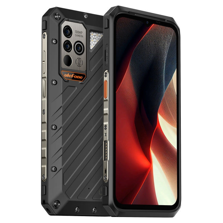 Ulefone Power Armor 18 Ultra Version 5G Thermometer Robustes Telefon, seitlicher Fingerabdruck, 6,58 Zoll Android 13 MediaTek Dimensity 7050 Octa Core bis zu 2,6 GHz, Netzwerk: 5G, NFC, OTG, Power Armor 18 Ultra Version