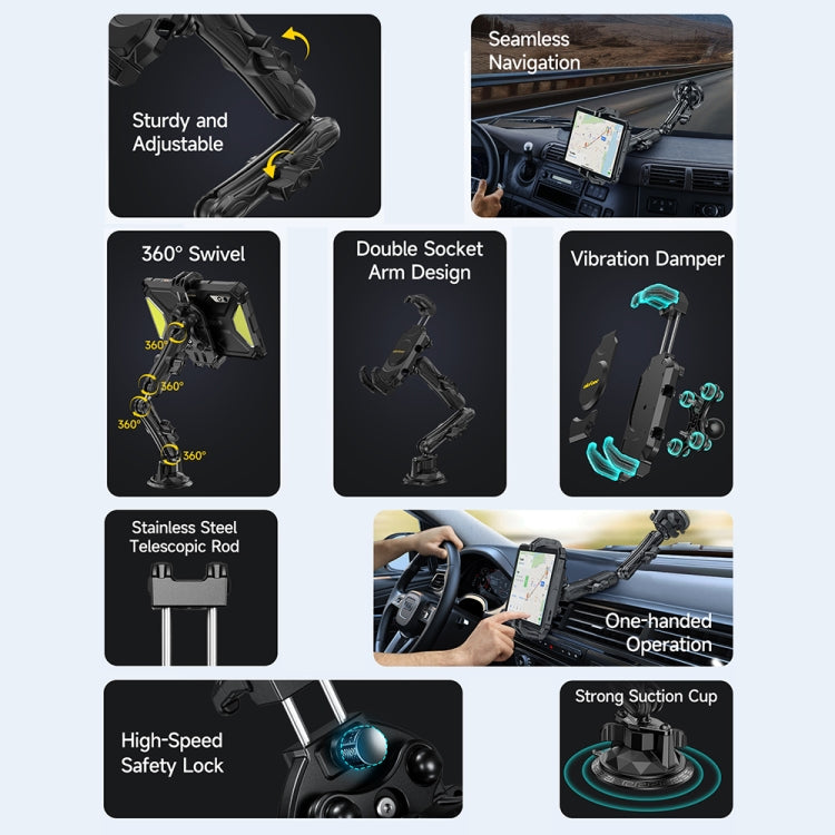 Ulefone UAN02 Armor Mount Max Autotelefon-Tablethalterung, UAN02