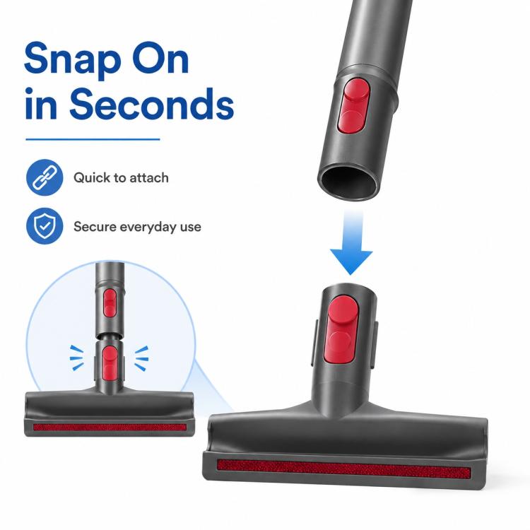Ersatzteile für Dyson V7 / V8 / V10 / V11 Staubsauger, Wide Flat Nozzle Mattress Brush Head