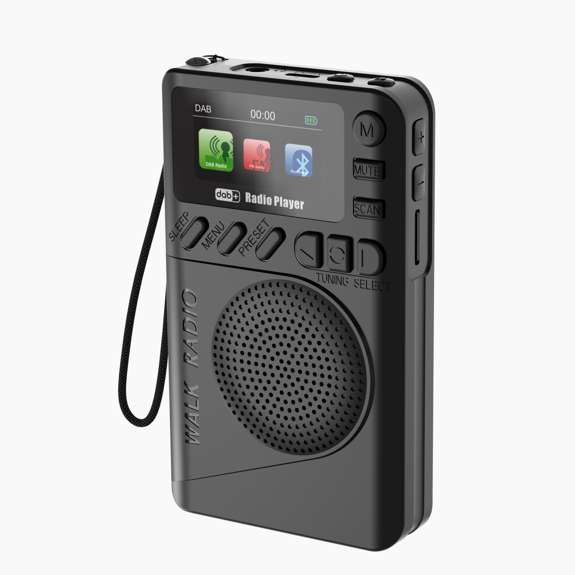 Mini DAB+ Taschenradio mit LED Display und Lautsprecher