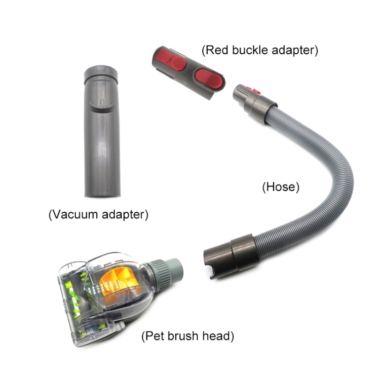 XD992 4-in-1-Handwerkzeug-Anti-Milben-Saugkopf-Kits D931 D928 D923 D918 für Dyson V6 / V7 / V8 / V10 Staubsauger, XD992