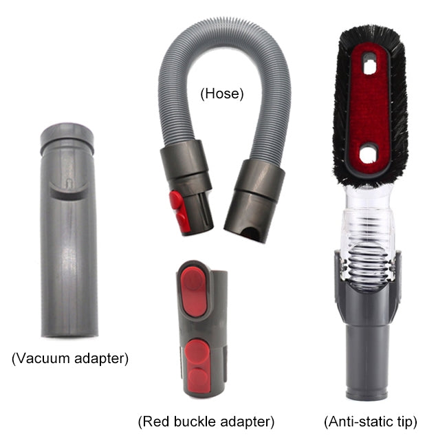 XD998 4-in-1-Handwerkzeug, biegsamer antistatischer Saugkopf-Kits D931 D928 D918 D907 für Dyson V6 / V7 / V8 / V9 / V10 Staubsauger, XD998