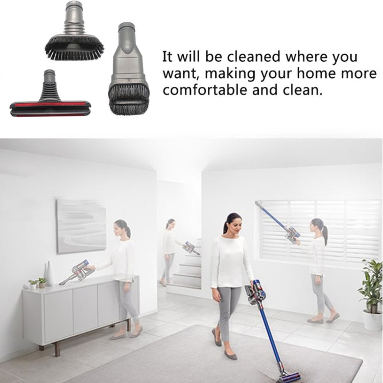 XD969 3-in-1-Rundbürste + steife Bürste + Bettbürste für Dyson-Staubsauger, XD969