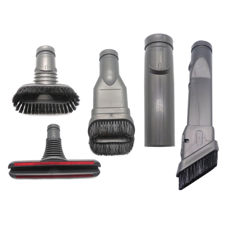 XD974 5-in-1-Rundbürste + 2 x steife Bürste + Bettbürste + Anschluss für Dyson-Staubsauger-Teilesätze, XD974