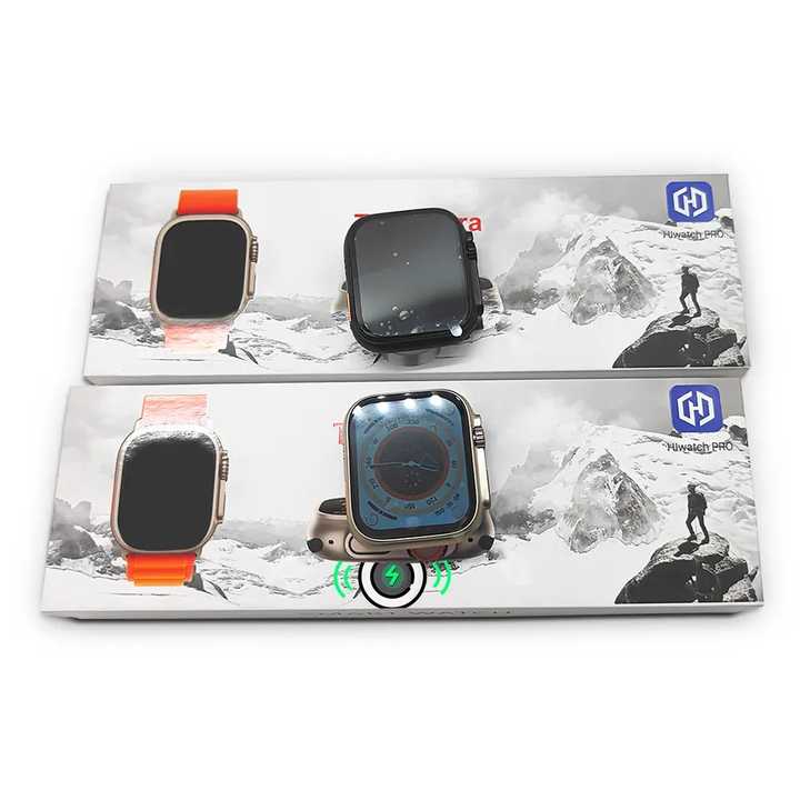 Smartwatch Ultra Smart Watch T800 Serie 7, 8, S8 45mm 2,08 Zoll Silber Modell