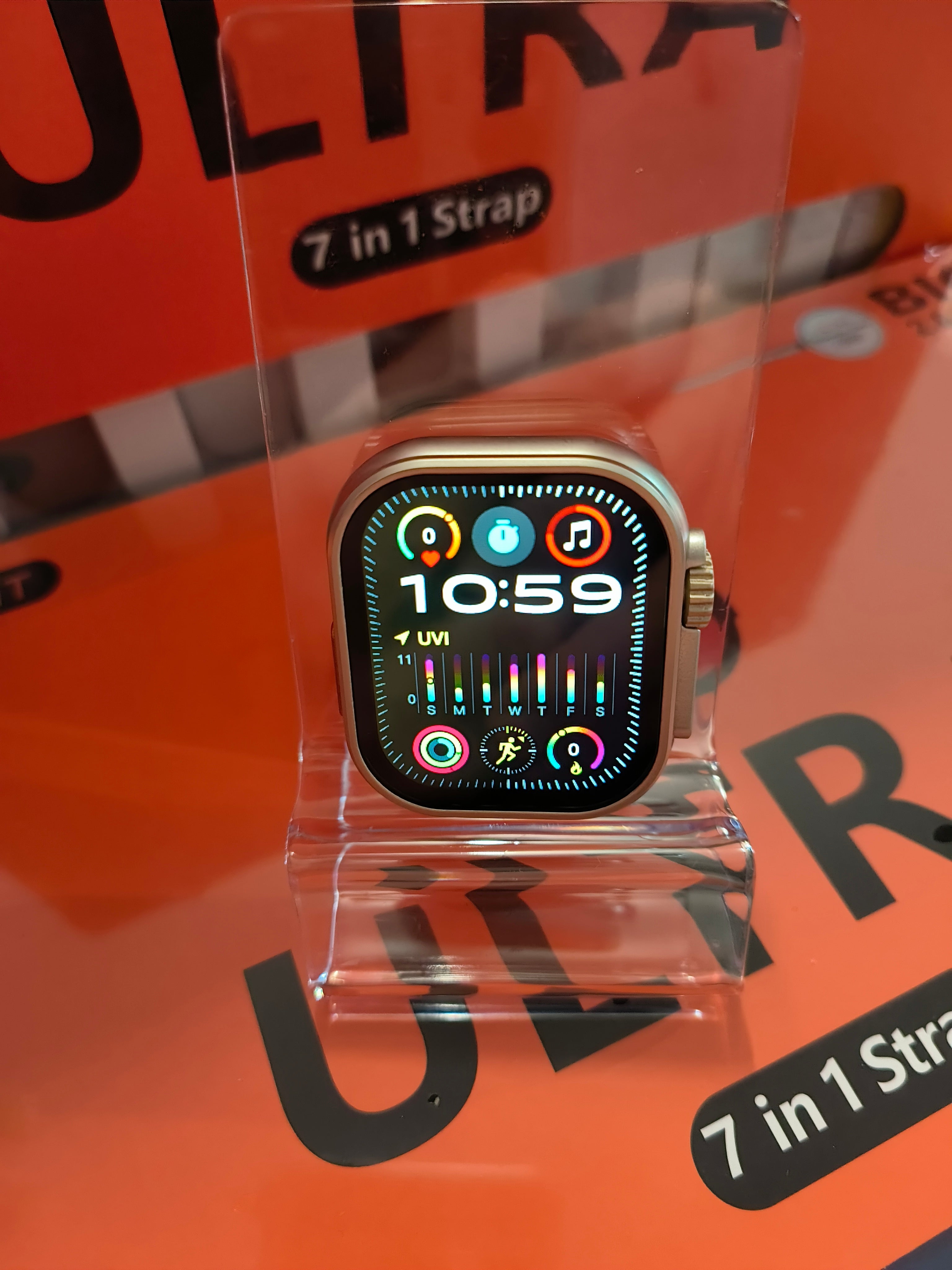 Smartwatch Ultra Geschenk Set 7 In 1 + Uhr & Wireless Ladegerät inkl.