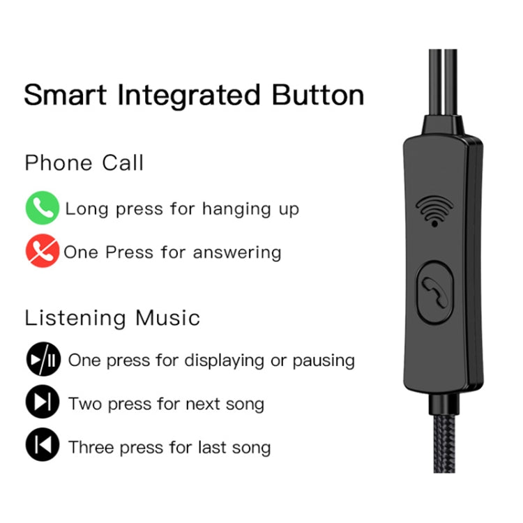 Yesido YH32 3,5-mm-In-Ear-Kopfhörer mit Kabel, Länge: 1,2 m, YH32