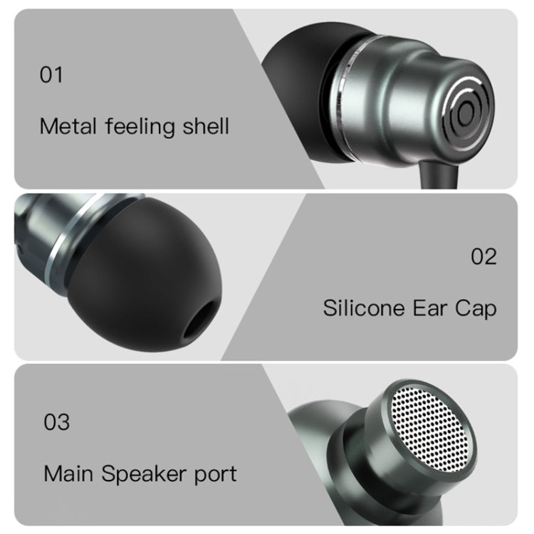 Yesido YH32 3,5-mm-In-Ear-Kopfhörer mit Kabel, Länge: 1,2 m, YH32