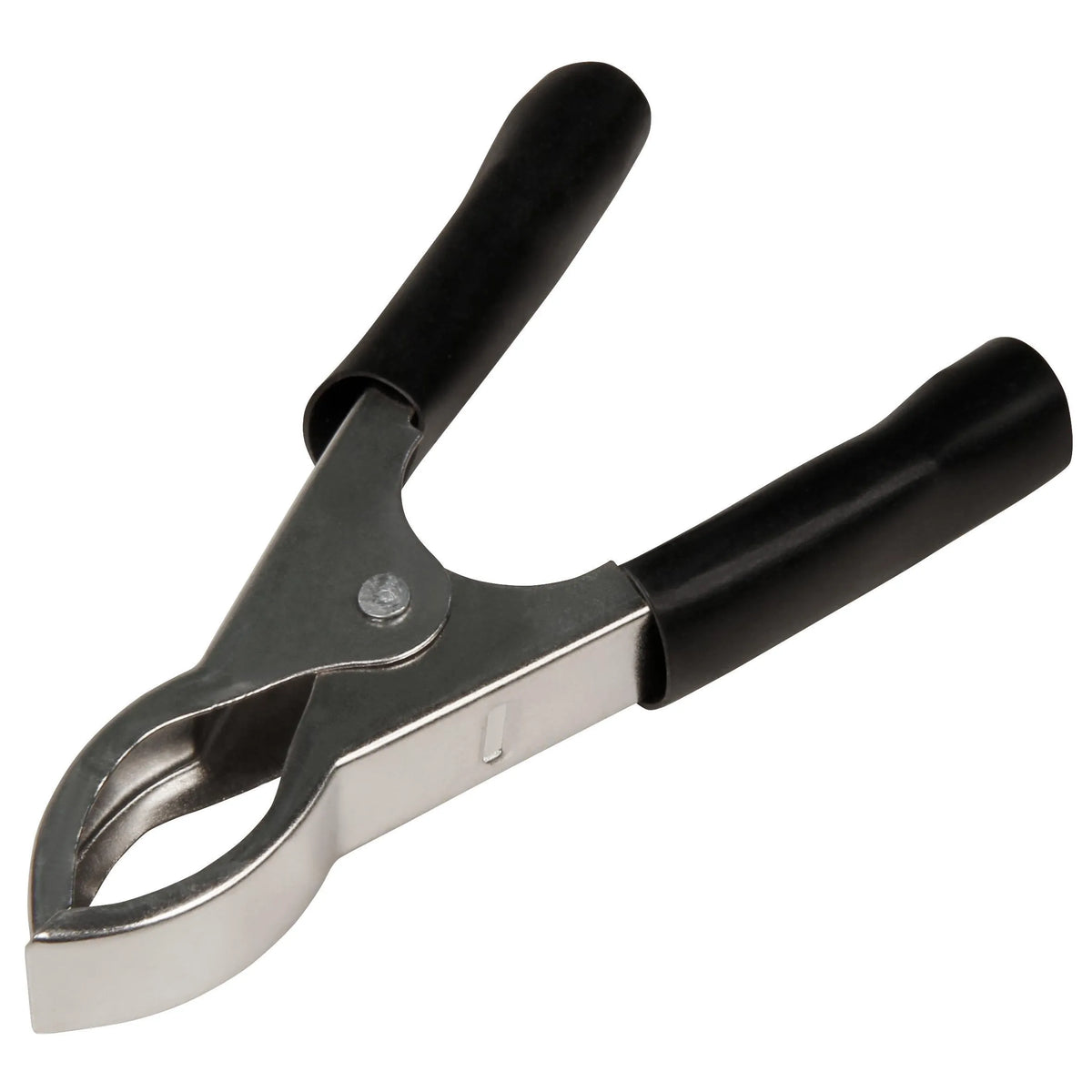 Krokodilklemme mit Griffen, teilisoliert, 82 mm, 20 A, schwarz