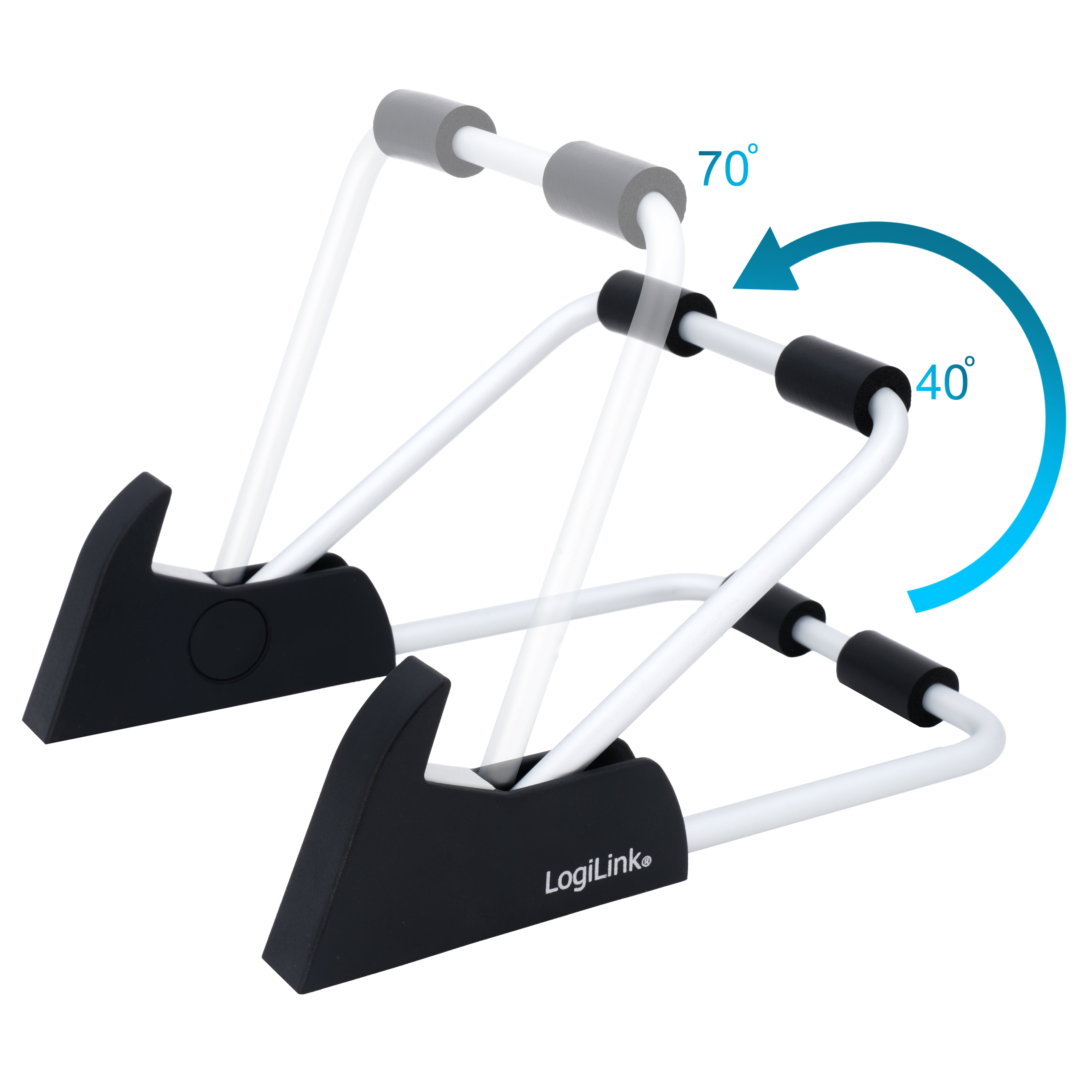 LogiLink Klappbarer 7" Tablet-Halter Ständer Halterung Tablet Smartphone Handy Halter Tisch